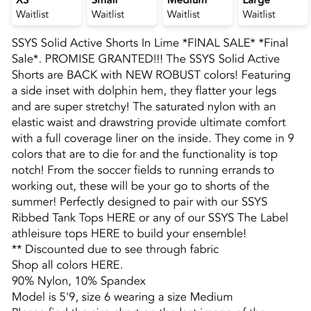 Ssys Solid Active Shorts In Lime - image 7